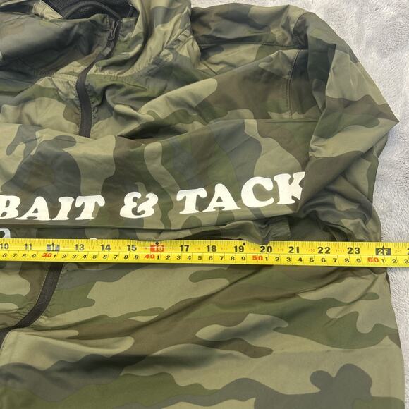 Salty Crew Windbreaker Jacket Hoodie Men XL Camouflage Storm-Ready-Fishing Gear - Picture 5 of 12